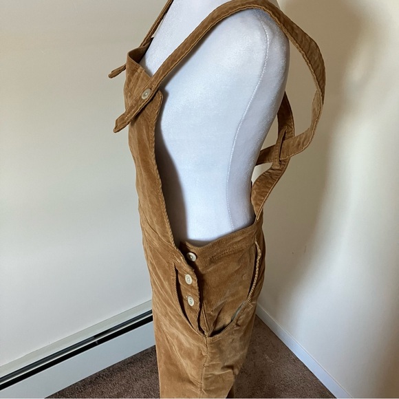 Patagonia Tan Stand Up Cropped Corduroy Overalls size 4 - Picture 8 of 10